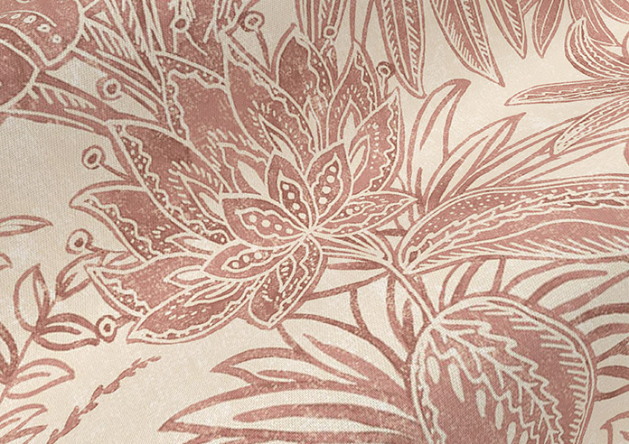 Maui, Burnt Red - Twist&Fit Roman Blind - Image 4